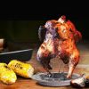 1 Pc Grilled Chicken Rack Barbecue Grill, Cooking Camping Roaster Bbq Rack Accessories Outdoor Rack Chicken Non-stick Pan