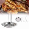 1 Pc Grilled Chicken Rack Barbecue Grill, Cooking Camping Roaster Bbq Rack Accessories Outdoor Rack Chicken Non-stick Pan