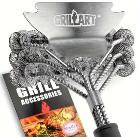 Safe And Efficient 18inch Barbecue Cleaning Brush, Suitable For Gas Porcelain Charcoal Barbecues Barbecue Accessories