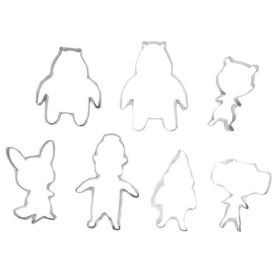7 pcs Bear Cookie Cutter Stainless Steel Fondant Molds DIY Cake Sugar craft Pastry Bakeware Decoration