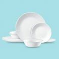 Corelle Madeline Embossed 12-Piece White Dinnerware Set – Lightweight Chip-Resistant Plates And Bowls For Everyday Dining