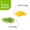 PrepSolutions Stainless Steel Grater with 2 Cup Canister