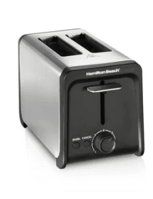 Hamilton Beach 2 Slice Toaster with Wide Slots, Bagel Function, Toast Boost, Stainless, New, 22997F
