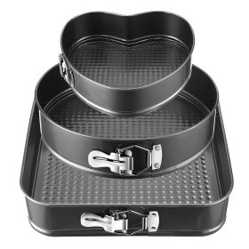 Non Stick Springform Cake Pan Leakproof 9 in 10 in 11 in Bakeware Pan with Removable Bottom 3 pcs Per Set