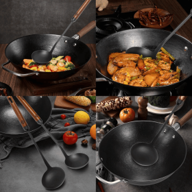 WANGYUANJI Iron Spoon Soup Spoon Tool Premium Iron Spoon - Durable And Versatile Cookware