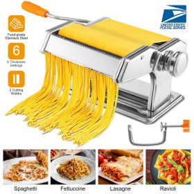 Pasta Maker Roller Machine Fettuccine Noodle Maker 9 Thickness Settings Stainless Steel