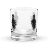 Artistic Whiskey Rocks Glass - Shadowed Figure Design by HadiArts | 10.5 oz for Whiskey & Cocktail Lovers
