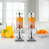 SOGA 2X Single 3L Silver Stainless Steel  Ice Cylinder Clear Juicer Hot Cold