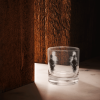 Artistic Whiskey Rocks Glass - Shadowed Figure Design by HadiArts | 10.5 oz for Whiskey & Cocktail Lovers