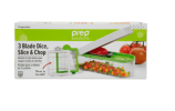 3-in-1 Food Chopper with Dice, Slice & Chop Blades, Dishwasher Safe