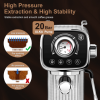 W1002P292362  20Bar Compact Italian coffee machine with milk frother, dual-lens option