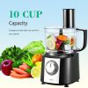 Multifunctional 600W 10 Cup Classic Compact Food Processor Chef Machine Mixer Blender