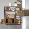 Multiuse 5-Tier Metal Kitchen Bakers Rack, Microwave Storage Rack Oven Stand with Wine Storage Organizer Workstation