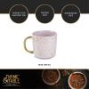 (2 pack) Stoneware Coffee Mug, 16 fl oz, Gold Stars