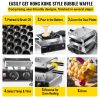 VEVOR Bubble Waffle Maker, 110V Electric Egg Waffle Maker, 1500W Hong Kong Egg Puff Machine w/2 Reversible Pans