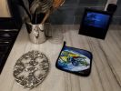 NEW Oyster Plate Pair of Pot Holders Kitchen Heat Resistant Pot Holders Sets Oven Hot Pads for Cooking Baking BBQ, 7 1/2 x 7 1/2