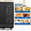 Mainstays 1.1 Cu Ft Microwave Oven Black 1000 Watt Digital Touch Control 10 Power Levels Kitchen Countertop Appliance