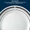Corelle Brasserie 12-Piece Dinnerware Set – Classic White With Black Rim, Chip-Resistant Plates And Bowls, Service For 4