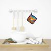 Colorful Marigolds Pair of Pot Holders Kitchen Heat Resistant Pot Holders Sets Oven Hot Pads for Cooking Baking BBQ, 7 1/2 x 7 1/2