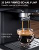 Espresso Machine with Milk Frother, 20 Bar Pump Pressure Coffee Machine, 1.5L/50oz Removable Water Tank