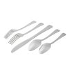 Splendent 45 Piece Stainless Steel Flatware Set with Wooden Tray Organizer, Service for 8