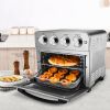 Geek Chef Air Fryer Toaster Oven;  6 Slice 24 QT Convection Air Fryer Countertop Oven;  Roast;  Broil;  Reheat;  Fry Oil-Free; Stainless Steel
