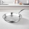 SOGA Stainless Steel Fry Pan 32cm Frying Pan Top Grade Induction Cooking FryPan
