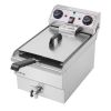 8.5QT/8L Total Capacity 12.5qt/11.8l Stainless Steel Faucet Single Tank Deep Fryer 1700W Max (8L Large Fryer Blue / Large Handle)