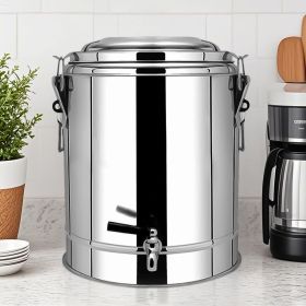 SOGA 35L Stainless Steel Insulated Stock Pot Dispenser Hot & Cold Beverage Container With Tap