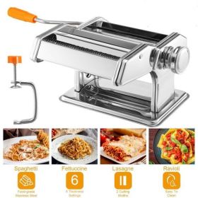 Pasta Maker Machine, 180 Roller Pasta Maker, 9 Adjustable Thickness Settings 2-in-1 Noodles Maker with Rollers and Cutter, Perfect for Spaghetti