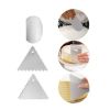 Cake Icing Scraper 6 Pieces Cake Smoother Cake Scraper Cake Fondant Scraper Stainless Steel Cake Edge Side Decorating Tools Baking Gad