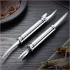 2 pcs 5 In 1 Multifunctional Shrimp Line Fish Maw Knife Household Shrimp Line Knife, Fish Scale Planer Seafood Knives Tool For Kitchen