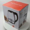 (TM-788-110V)Electric Kettle with Stainless Steel Filter and Inner Lid, 1200W Wide Opening 1.7L Glass Tea Kettle & Hot Water Boiler Black