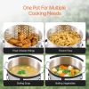 10 Qt Fish and Wing Fryer Aluminum Outdoor Propane Deep Fryer Kit with Basket