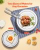 Plastic Disposable Plates 350 Pcs Plastic Dinnerware Set for Party and Wedding