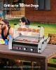 Electric 18 Hot Dog 7 Roller Commercial Grill Cooker Machine Cover 1050W