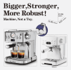 1350W Semi-automatic Coffee Machine 20Bar Professional Concentrated Coffee Maker with Milk Foamer, Single Shot and Double Shot