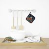 Frog Christmas Pair of Pot Holders Kitchen Heat Resistant Pot Holders Sets Oven Hot Pads for Cooking Baking BBQ, 7 1/2 x 7 1/2