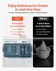 1.5 QT Automatic Ice Cream Maker with Built-in Compressor No Pre-freezing