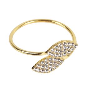 12 pcs Rhinestone Napkin Ring Set Handmade Buckle Holder Wedding Dinner Decoration (Option: as picture)