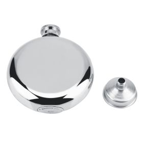 5 oz / 150 ml Portable Stainless Steel Wine Whiskey Flask Round Alcohol Bottle Male Gifts (Option: as picture)