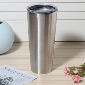 30 oz Stainless Steel Mug Ice Bar Mug Coffee Mug With Clear Lid Travel Mug Double Wall Water Coffee Cup For Home (Option: Stainless Steel)