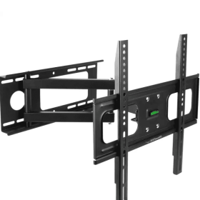 TV Wall Mount Swivel Tilt Full-Motion Articulating Wall Rack For 32 in - 55 in TVs 99 lbs Max Bearing (Color: Black)