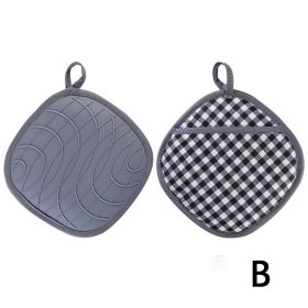 1 pc Silicone Oven Mitts; Heat Insulation Pad; Nordic Style Microwave Oven Gloves; Kitchen Baking Gloves (Items: B)