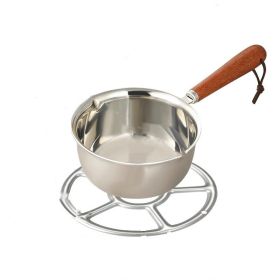 Cooking Tools Mini Hot Milk Oil Pot Butter Warmer Skillet (Type: 200ml With Rack, Color: As pic show)