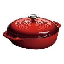 Cast Iron 3 Quart Enameled Dutch Oven Blue (Actual Color: )