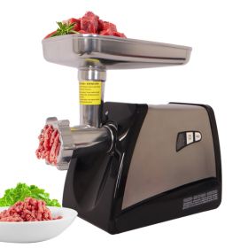 Meat Grinder & Sausage Stuffer, 570 Watt,Stainless Steel (Color: as picture)