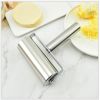 1 pc, Baker Roller, 360 Degree Rolling Baker Roller, Stainless Steel Roller For Baking, Creative Stainless Steel Dough Roller, Non-stick Pastry Roller
