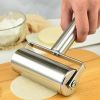 1 pc, Baker Roller, 360 Degree Rolling Baker Roller, Stainless Steel Roller For Baking, Creative Stainless Steel Dough Roller, Non-stick Pastry Roller