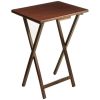 Indoor Single Folding TV Tray Table Natural 19 x 15 x 26